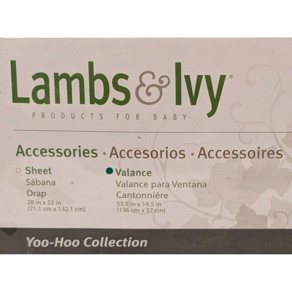 NIP Lambs & Ivy Window Valance Nursery Giraffe Baby Curtain Yoo Hoo Collection - Picture 4 of 9